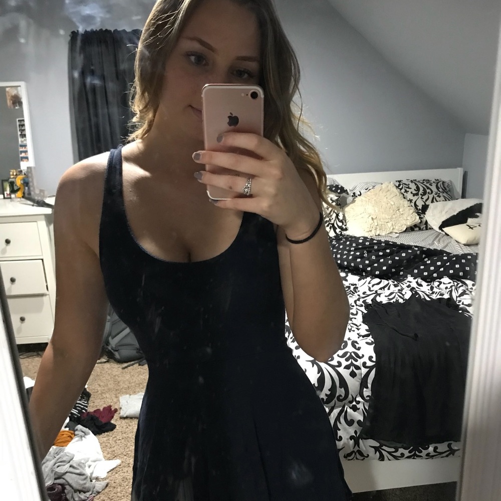 Navy Blue Skater Hollister Dress